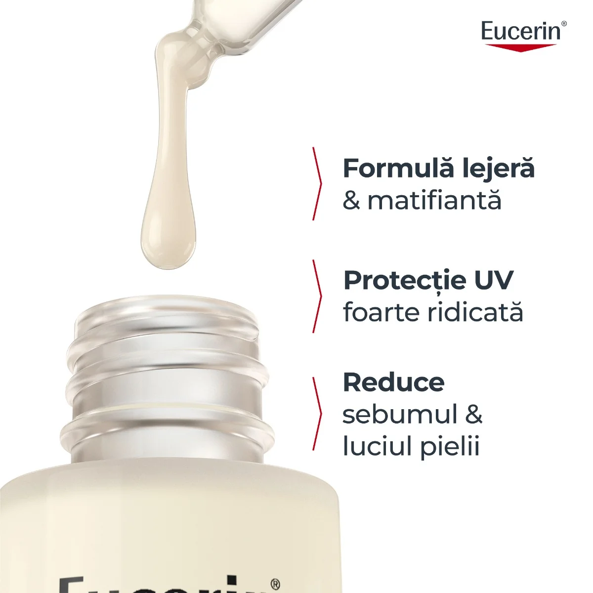 Serum Sun Oil Control SPF 50+, 30ml, Eucerin