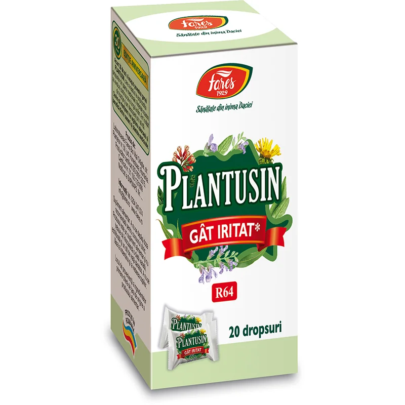 Plantusin gat iritat, 20 dropsuri, Fares
