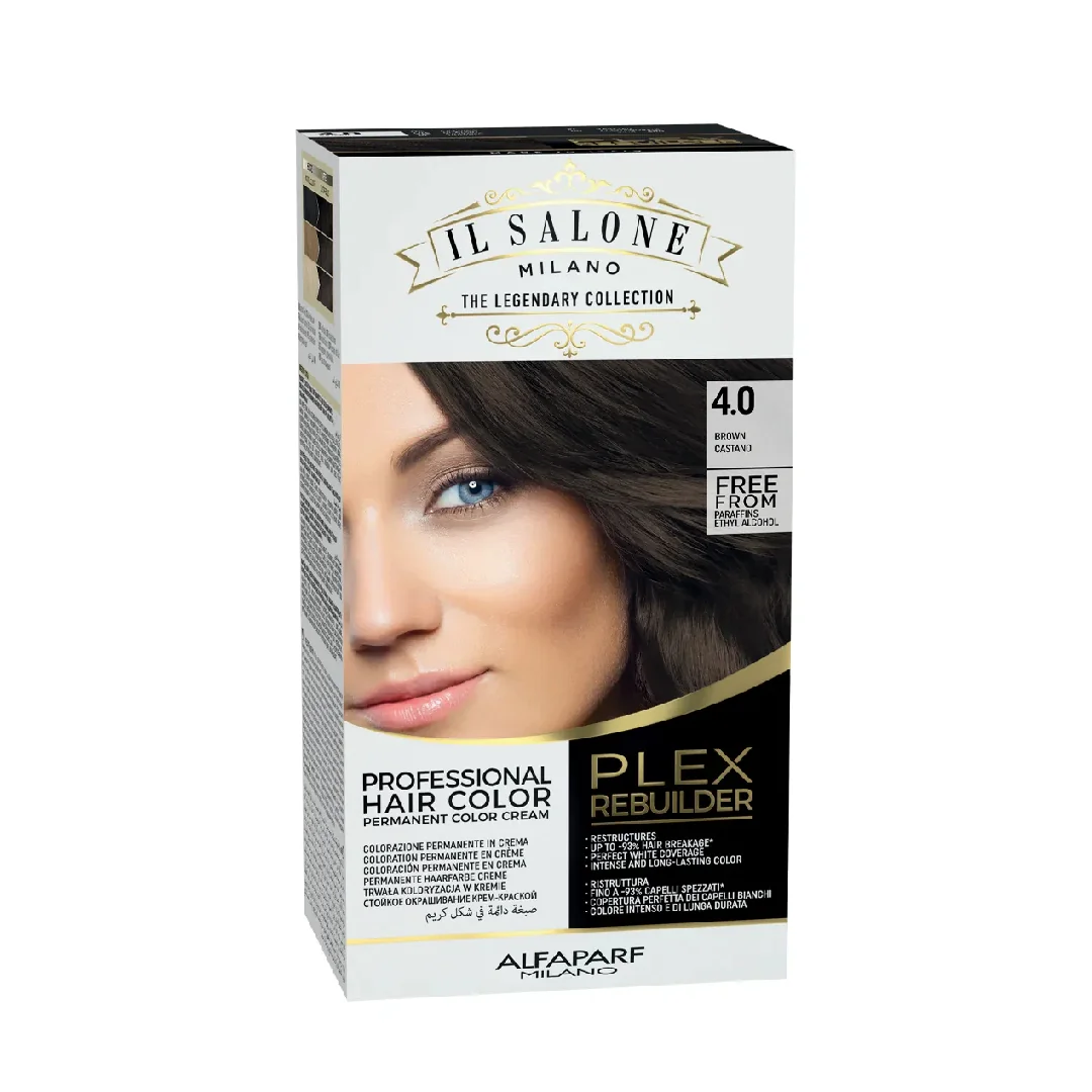 Vopsea permanenta Plex Rebuilder Nr. 4.0 Brown, 100ml, Il Salone Milano
