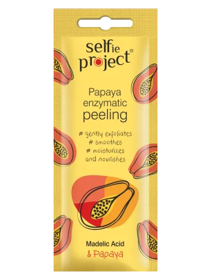 Masca exfolianta enzimatica cu papaya, 8ml, Selfie Project