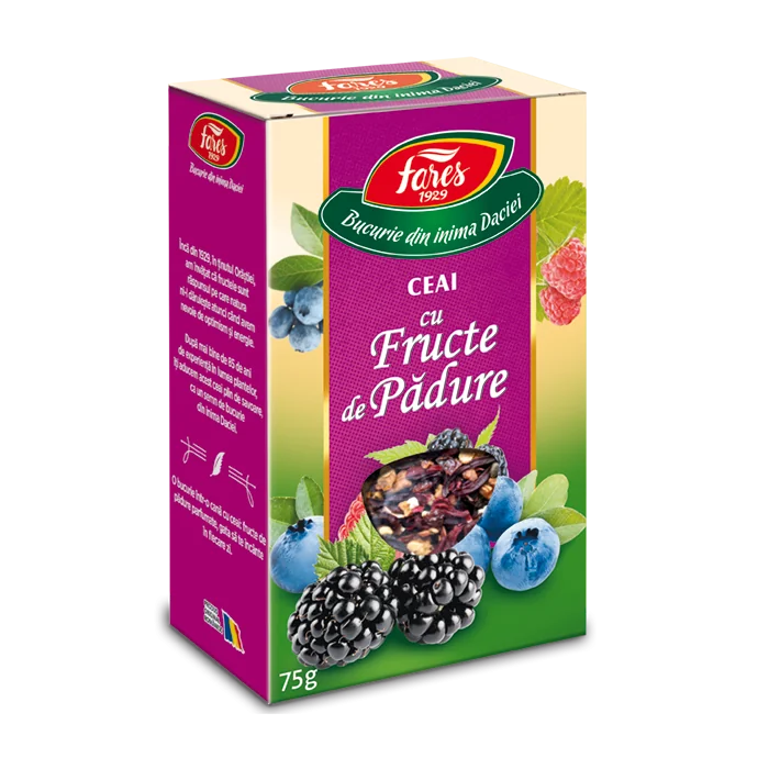 Ceai cu fructe de padure, 75g, Fares