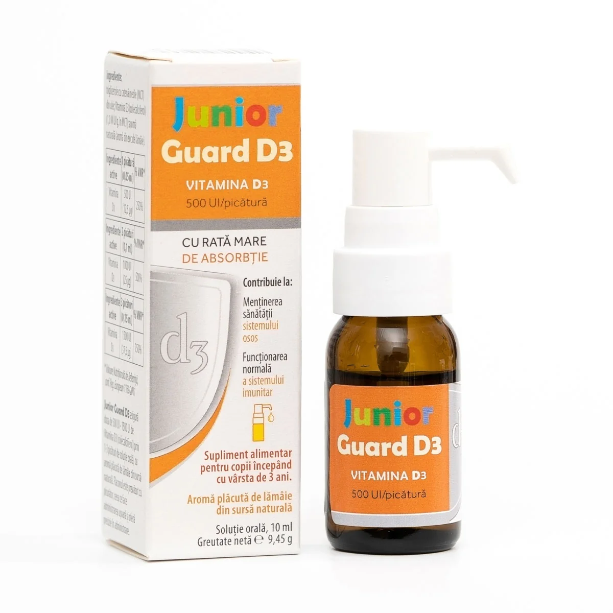 Junior Guard D3 500UI, 10ml, Evital