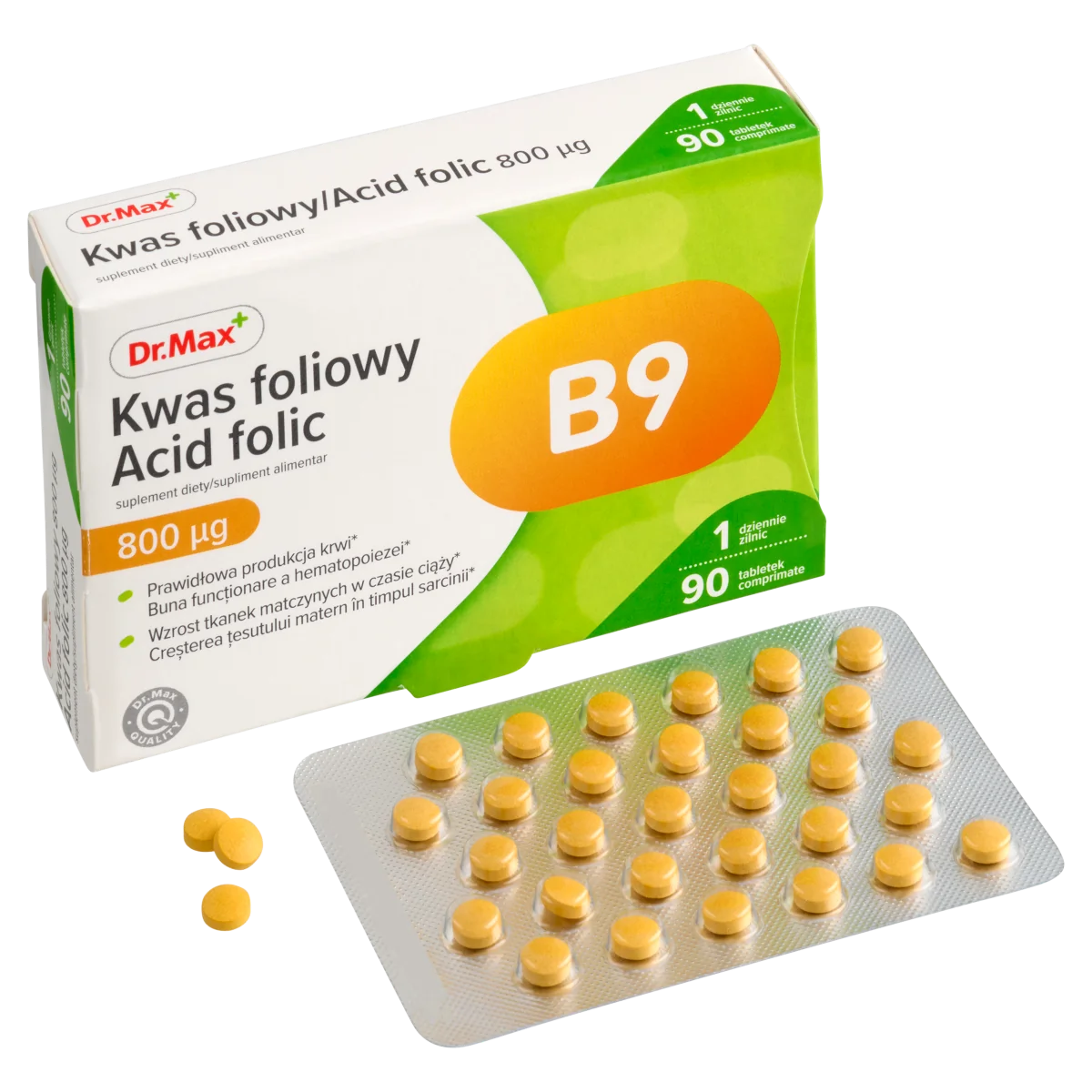 Dr. Max Acid folic​, 90 comprimate filmate