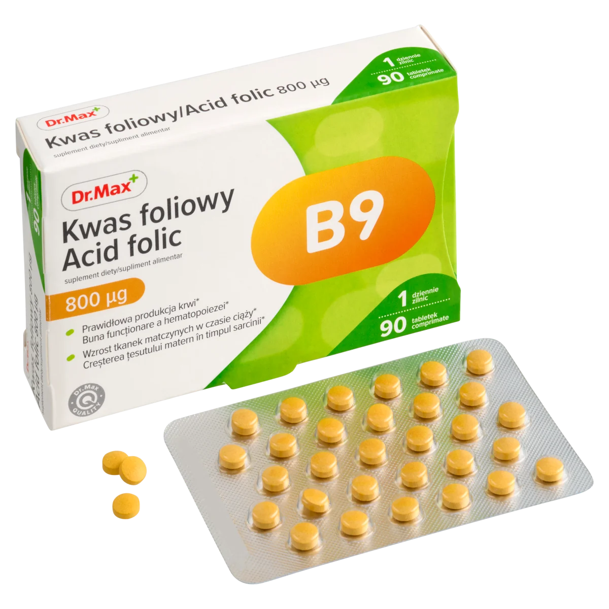 Dr. Max Acid folic, 90 comprimate filmate