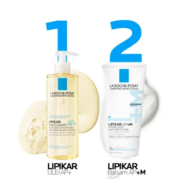 Balsam cu absorbtie rapida si tripla actiune impotriva puseurilor de uscaciune a pielii Lipikar Light AP+M, 200ml, La Roche Posay