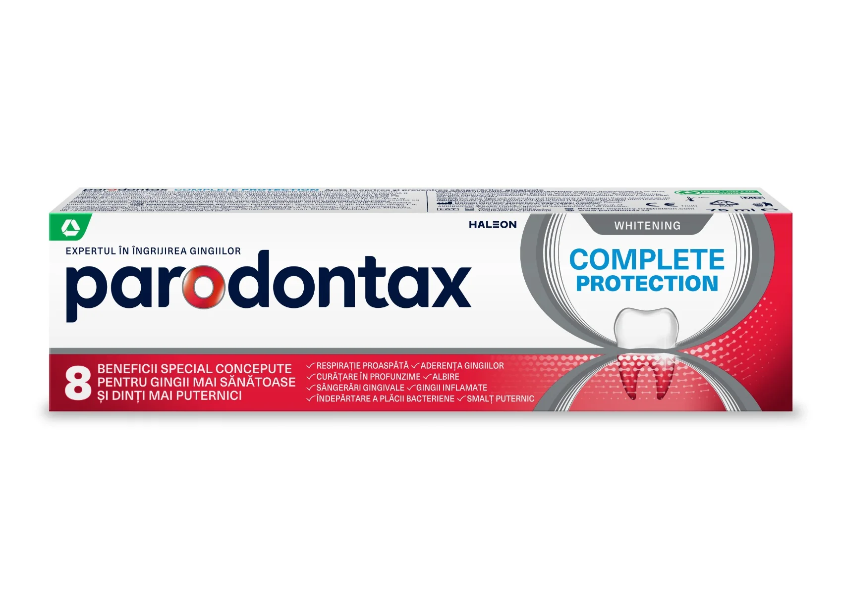 Pasta de dinti Complete Protection Whitening, 75ml, Parodontax