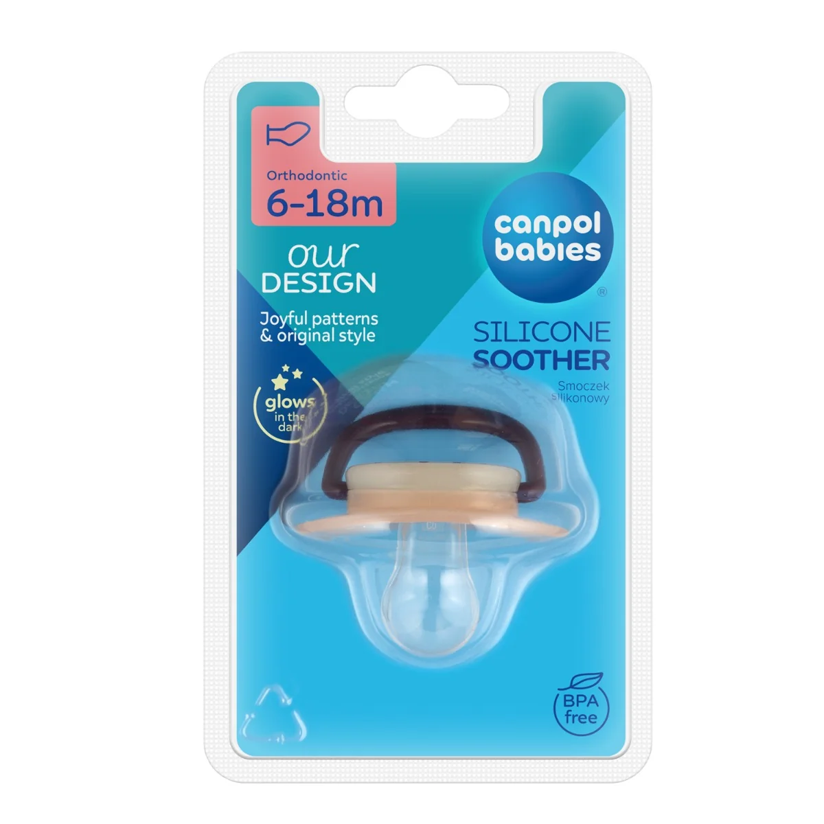 Suzeta ortodontica din silicon pentru 6 - 18 luni Night Dreams 22/501_NEW, 1 bucata, Canpol babies