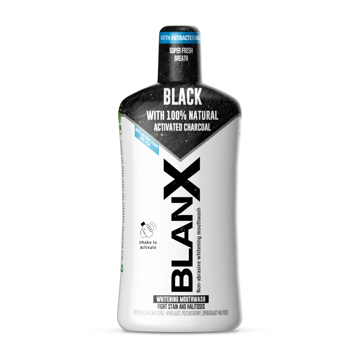 Apa de gura cu carbune activ, 500ml, BlanX