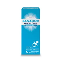 Sanador sirop pentru copii 150 mg/5 ml, 100ml, Laropharm