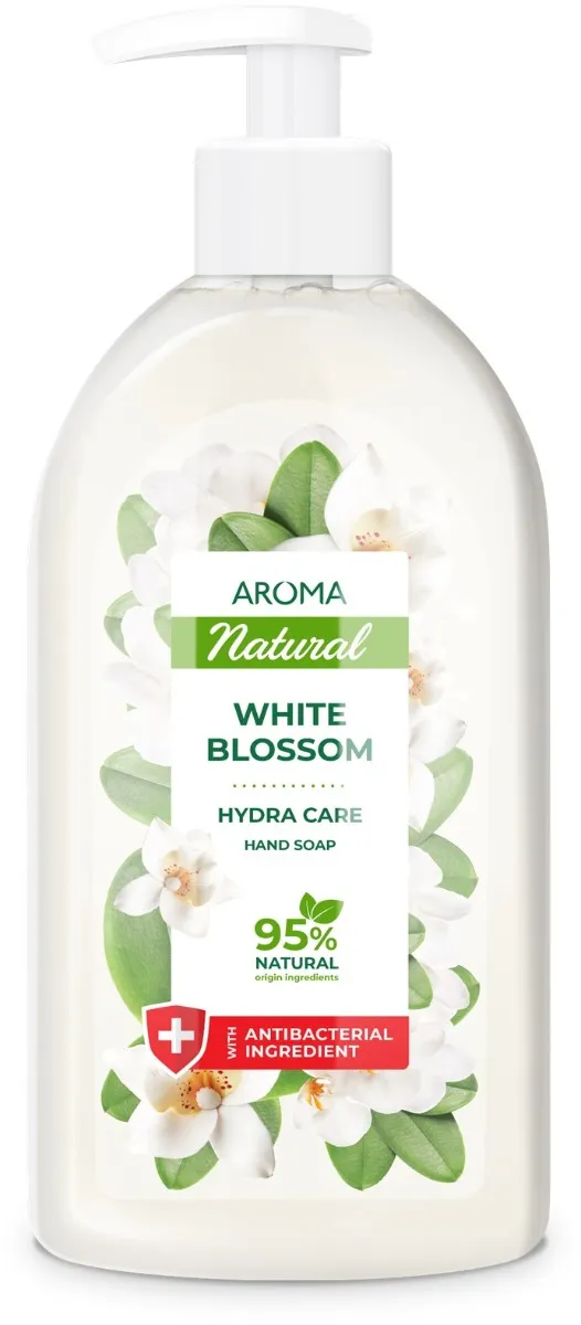 Sapun lichid White Blossom Natural, 500ml, Aroma