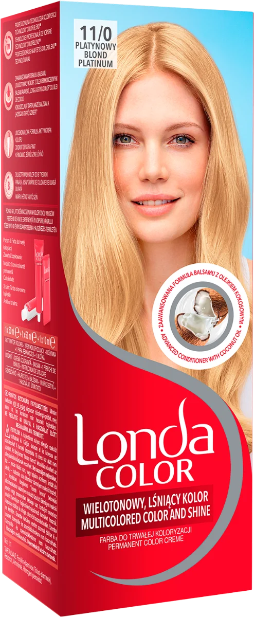 Vopsea de par permanenta 11/0 Blond Platinum, 110ml, Londa
