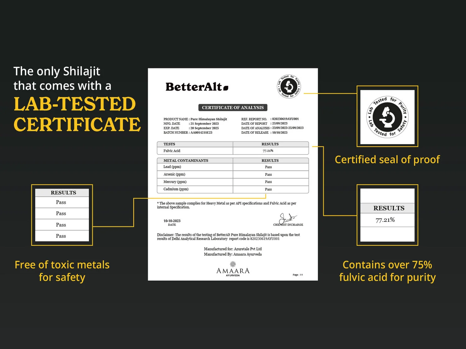 Rasina pura de Shilajit din Himalaya BetterAlt, 30g, GNC