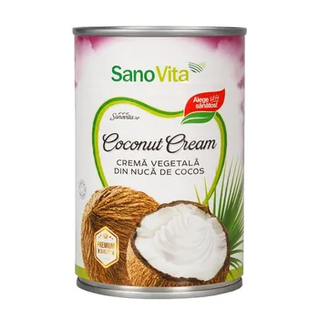 Crema vegetala din nuca de cocos, 400ml, SanoVita 