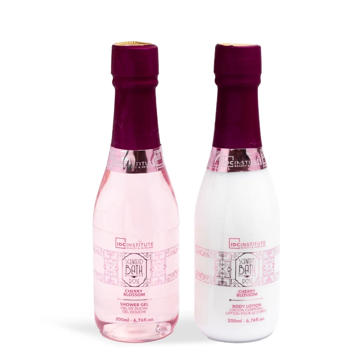 Set de baie Scented Rose Champagne Duo, 2 piese, IDC Institute