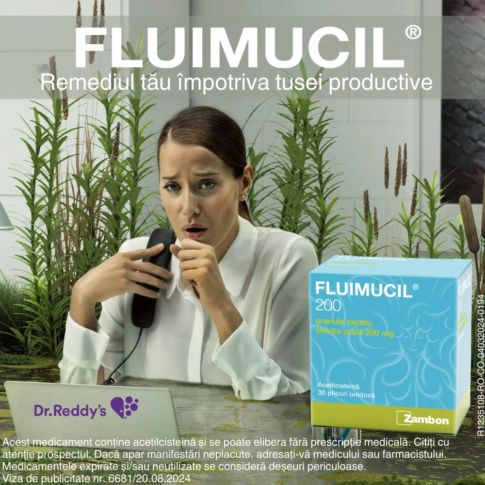 Fluimucil 200mg, 30 plicuri, Dr. Reddys