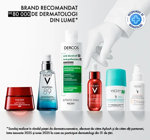 Brand recomandat de 80.000 de dermatologi din lume Brand recomandat de 80.000 de dermatologi din lume