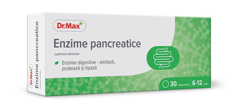 Dr. Max Enzime pancreatice, 30 comprimate filmate 