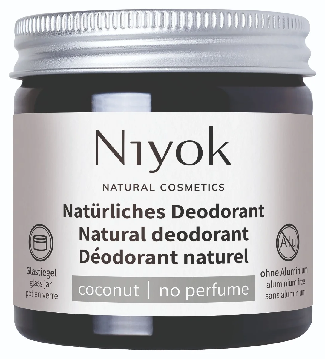 Deodorant crema 100% natural fara parfum, 40ml, Niyok