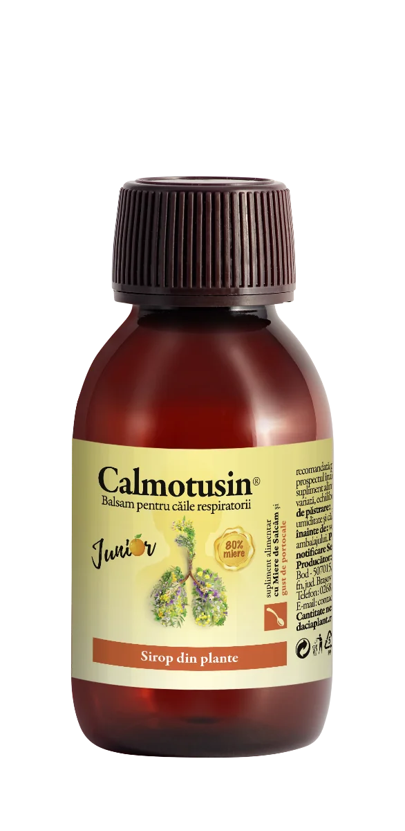 Calmotusin Junior cu gust de portocale, 100ml, Dacia Plant