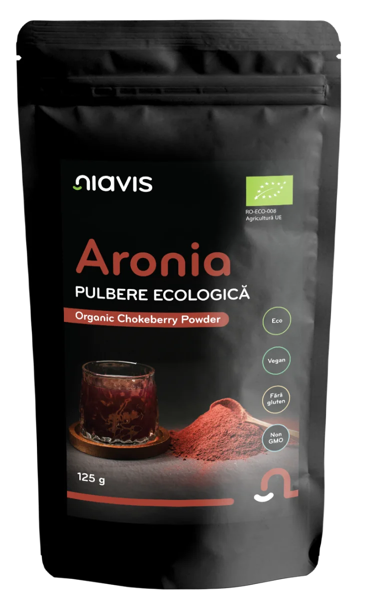 Aronia pulbere ecologica, 125g, Niavis