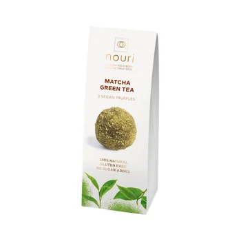 Cutie 3 trufe vegane cu ceai verde si matcha, 30g, Nouri