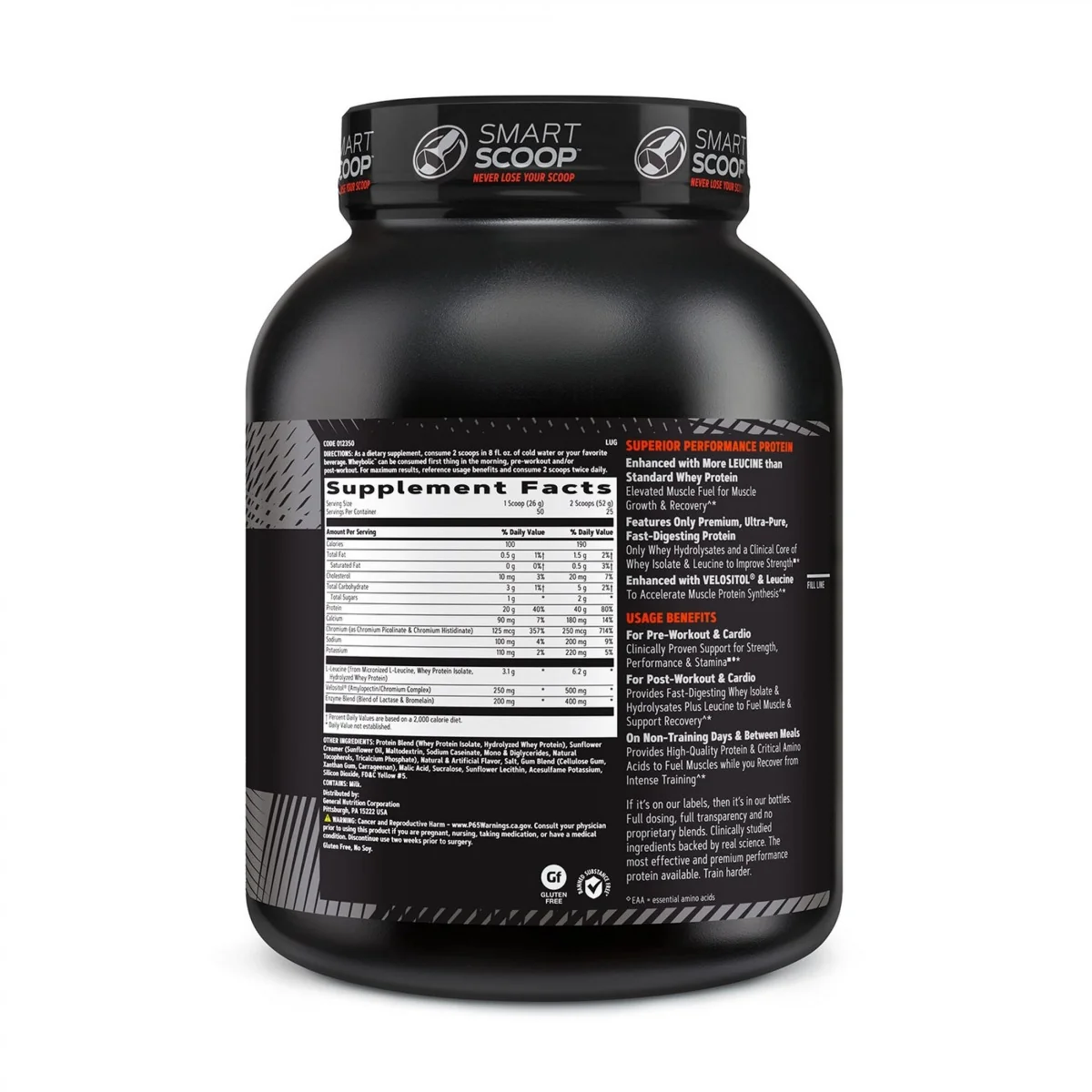 Proteina din zer cu aroma de milkshake de banane, 1300g, GNC