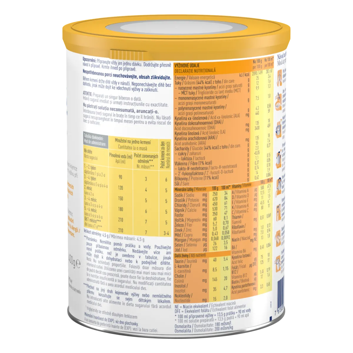 Formula speciala de lapte pentru tratamentul dietetic al alergiilor Alfare HMO, 400g, Nestle 