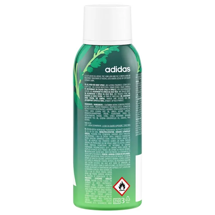 Deodorant spray Vibes Full Recharge, 150ml, Adidas