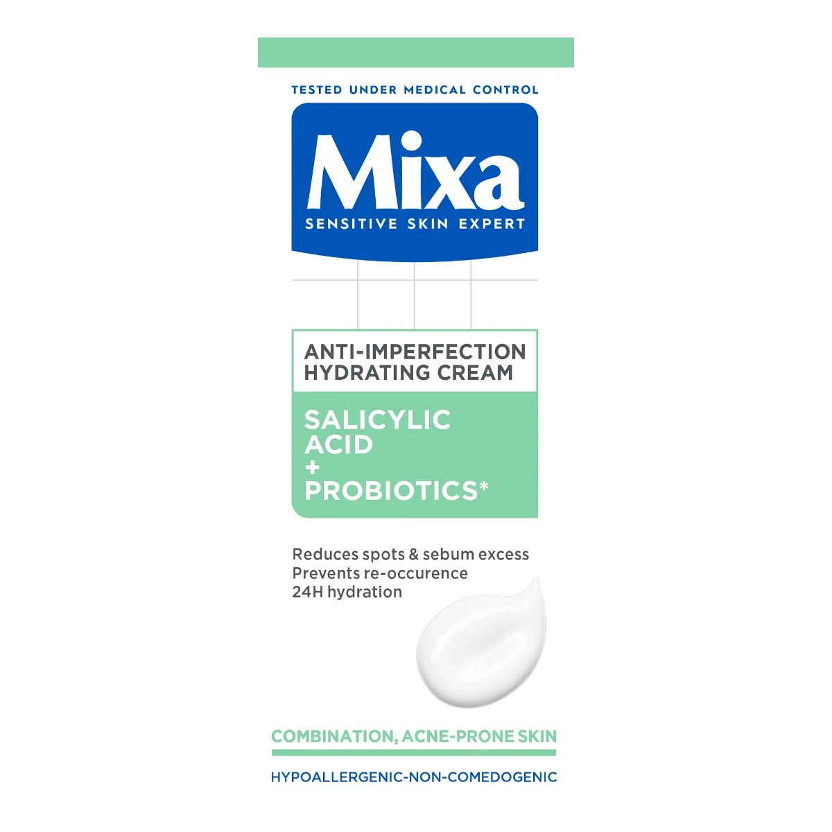 Crema anti-imperfectiuni pentru sensibil, 50ml, Mixa