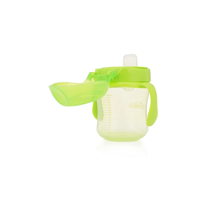 Canita tranzitie cu cioc moale si manere, 180ml, Dr. Brown's