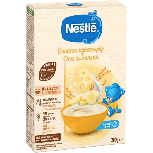 Cereale cu lapte si banana, 200g, de la 6 luni, Nestle