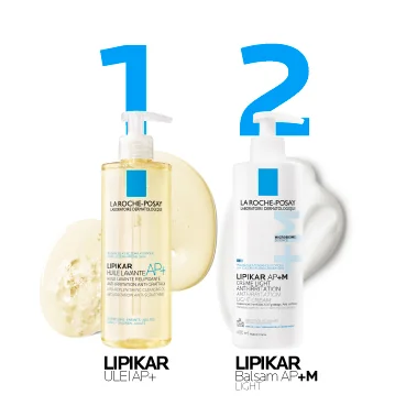 Crema Light AP+M Lipikar balsam cu tripla actiune si textura lejera, 400ml, La Roche Posay