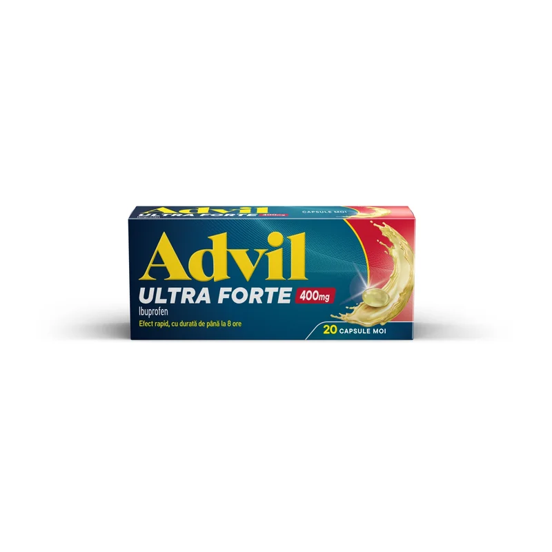 Advil Ultra Forte 400mg, 20 capsule moi, Haleon