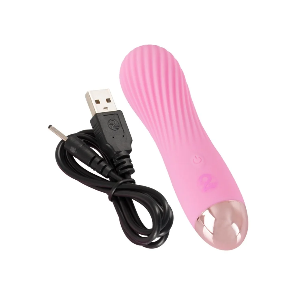 Mini vibrator cu 7 moduri de vibratie roz, 1 bucata, Cuties