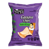 Chips de tapioca cassava cu sare de mare, 57g, Samai