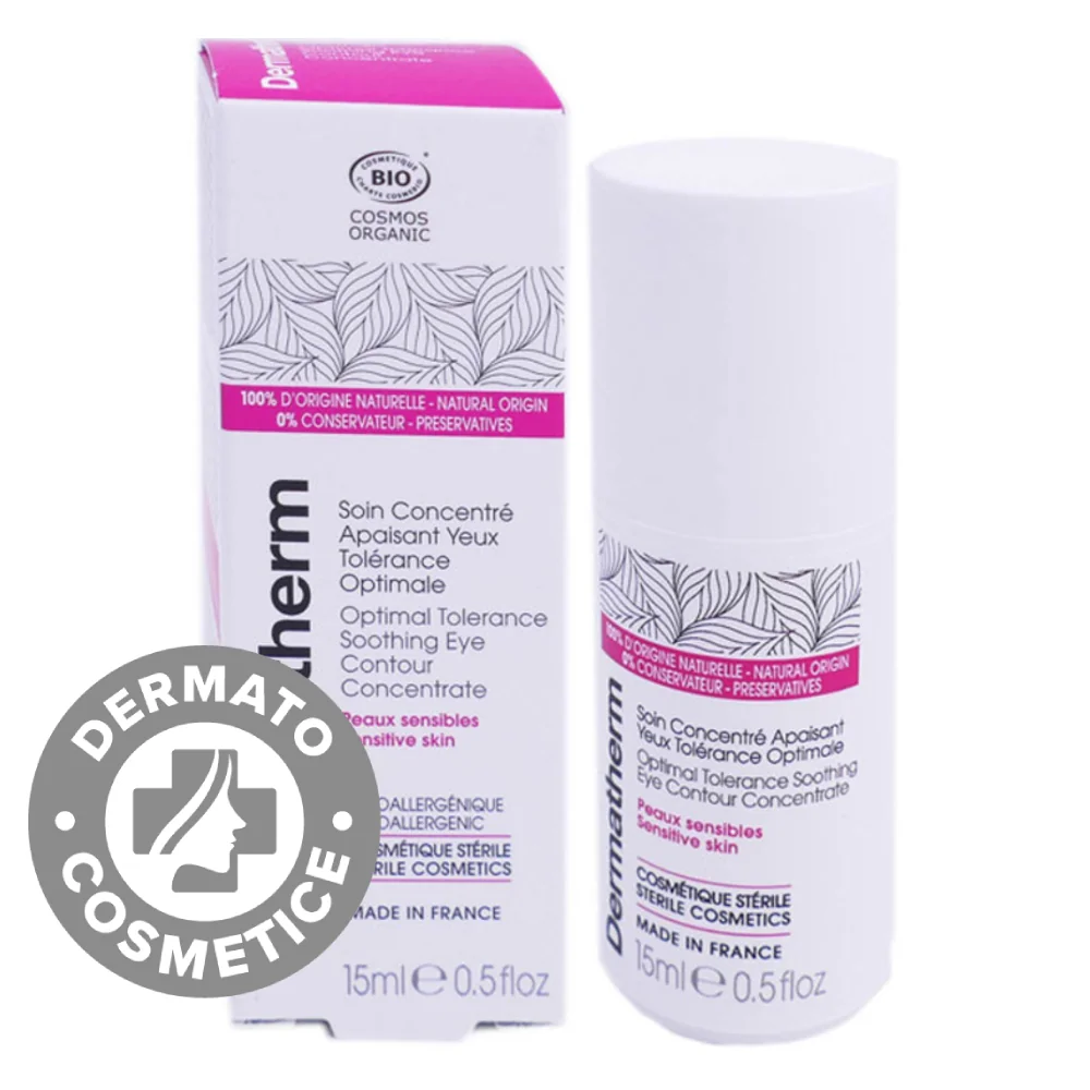 Concentrat organic calmant pentru conturul ochilor, 15ml, Dermatherm