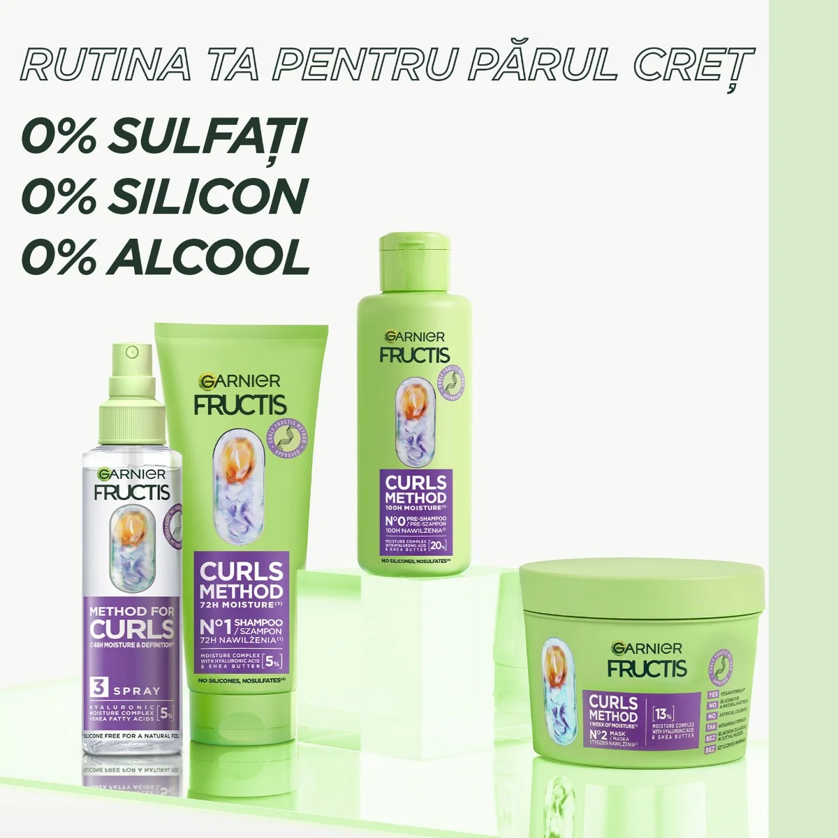 Spray pentru definirea buclelor Fructis Curls Method, 150ml, Garnier