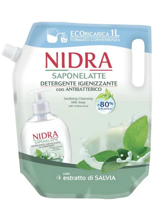 Rezerva sapun lichid antibacterian, 1000ml, Nidra