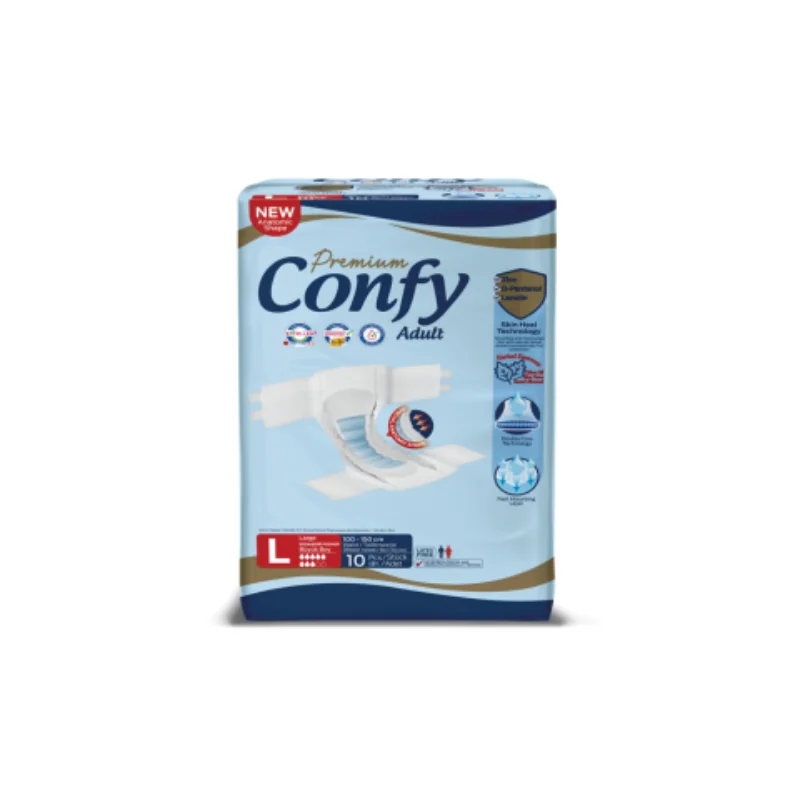 Scutece pentru adulti Premium Adult Large, 10 bucati, Confy