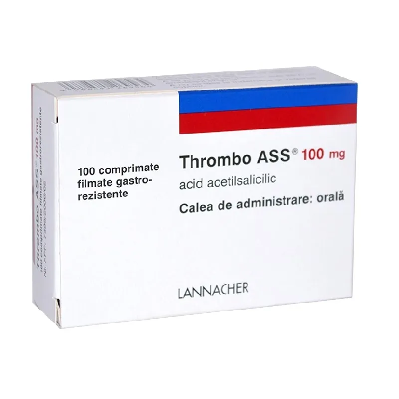 Thrombo Ass 100 mg, 100 comprimate, Lannacher