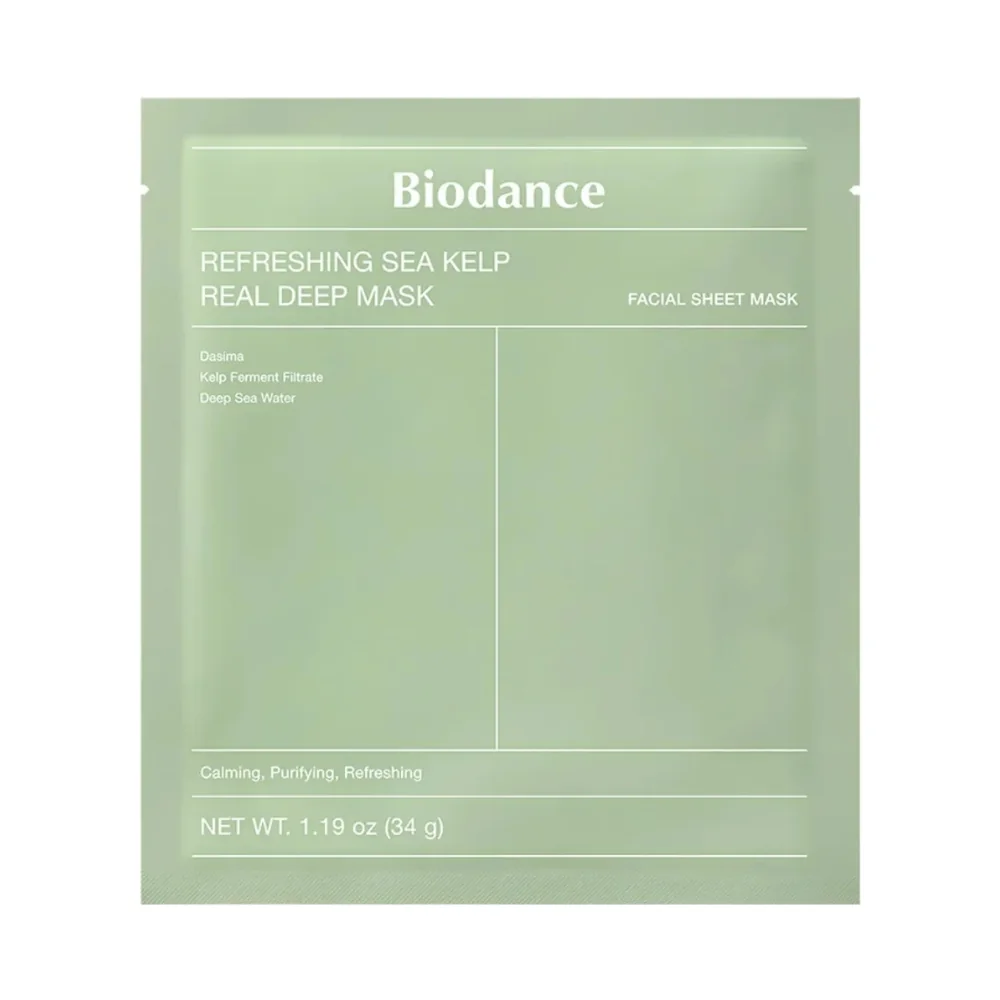 Masca cu alge marine Refreshing Sea Kelp Real Deep Mask, 34g, Biodance