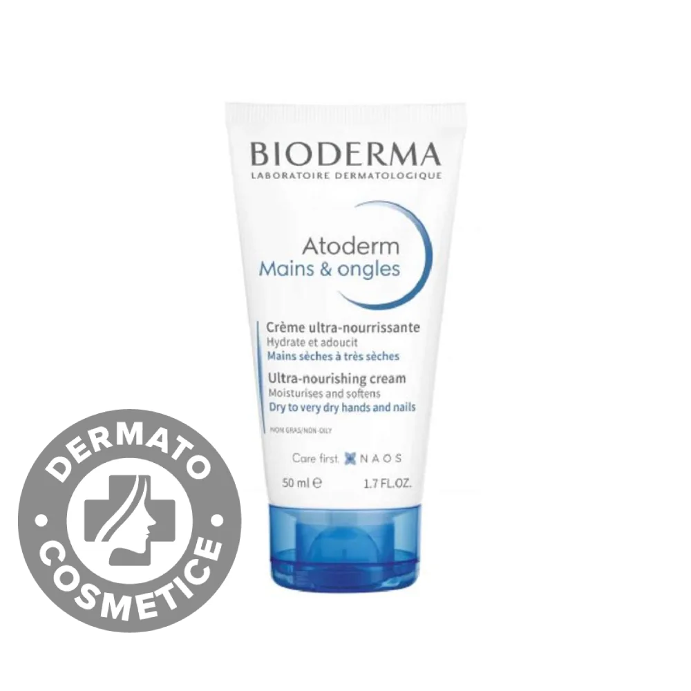 Crema pentru maini si unghii Atoderm, 50ml, Bioderma