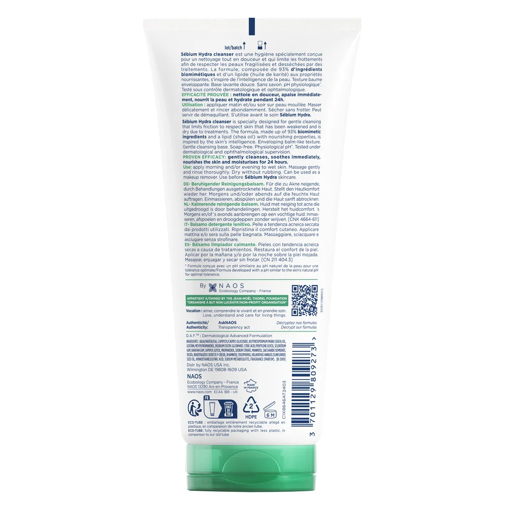Balsam de curatare Hydra Cleanser Sebium, 200ml, Bioderma