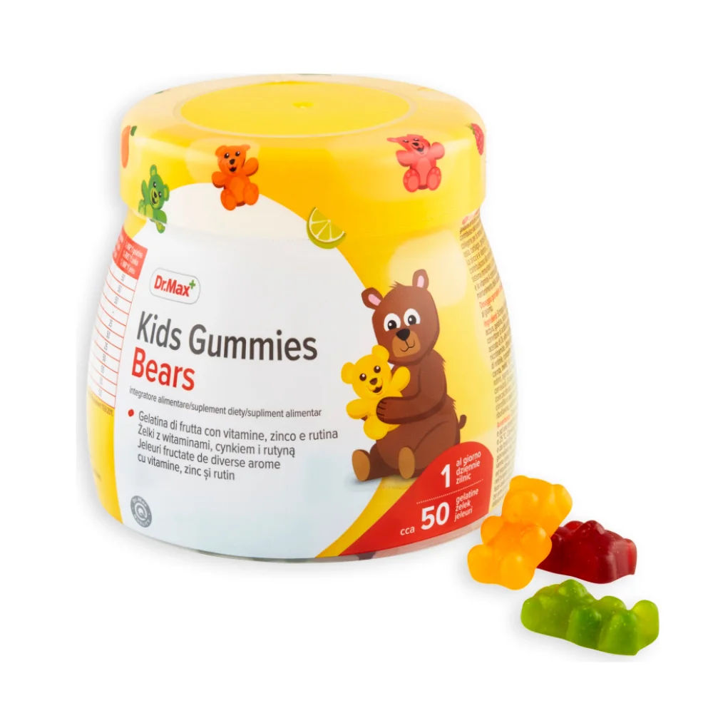Dr. Max Jeleuri cu vitamine pentru copii, 50 jeleuri 