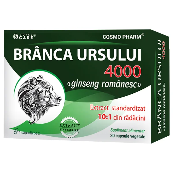 Branca Ursului 4000 Total Care, 30 capsule, Cosmopharm