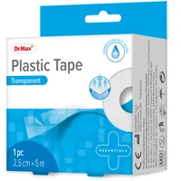 Dr. Max Plastic Tape transparent 2,5cmx5m, 1 bucata
