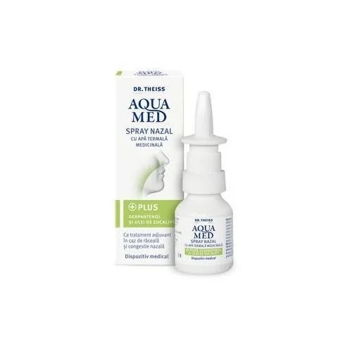 Spray nazal cu ulei de eucalipt Aquamed, 20 ml, Zdrovit