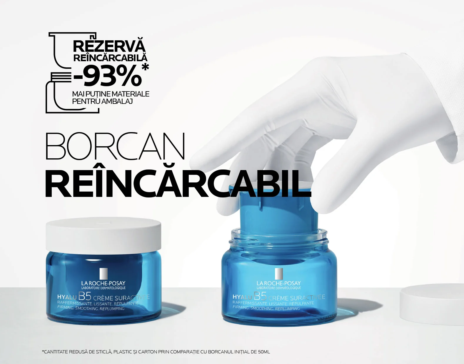 Hyalu B5 crema supra-activata borcan reincarcabil