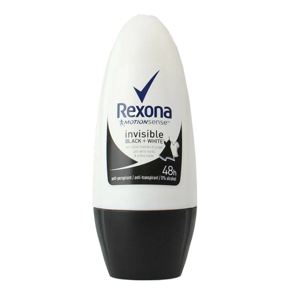 Deodorant roll-on Invisible Black&Withe, 50ml, Rexona