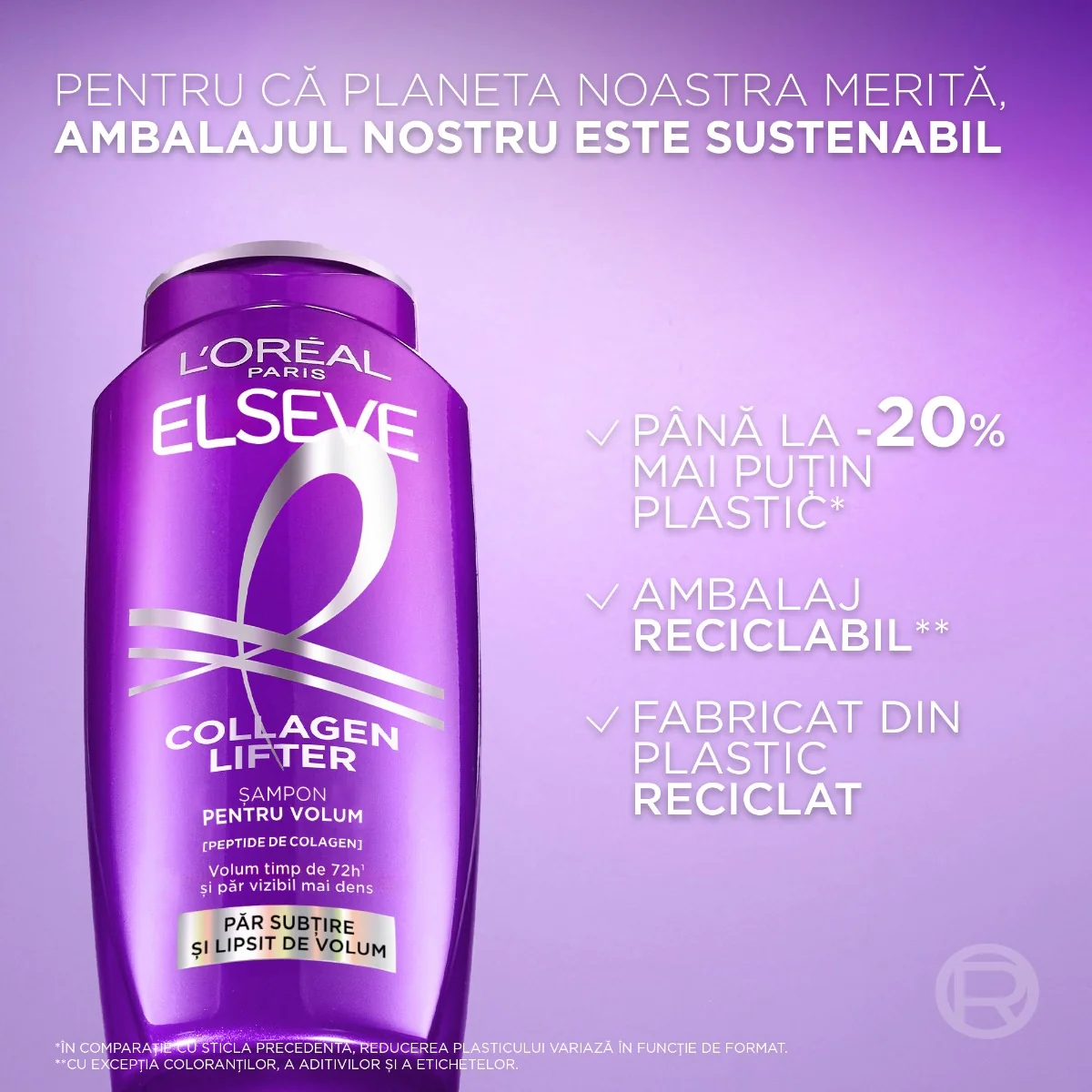 Sampon pentru volum Collagen Lifter, 250ml, Elseve
